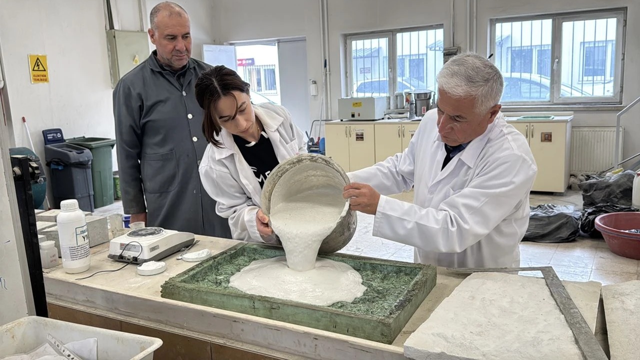 AKÜ’de Güzel Bir Buluş: Mermer Atıkları Dış Cephe Kaplaması Oluyor